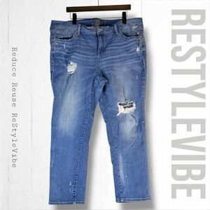 TORRID Women’s Size 18S 18 SHORT Denim Jeans Boyfriend Straight Stretch Style